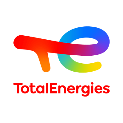 Różnokolorowe logo TotalEnergies.